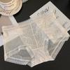 Produto Novo de Verão Máscara Facial Nude Ultra-Fina de Secagem Rápida Roupa Íntima Popular Cintura Média Sem Costura Respirável Renda que Cobre o Quadril Calcinha Feminina