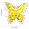 Adhesivo de pared de mariposa hueca tridimensional 3D de cuatro capas, mariposa de papel nacarado, decoración para fiestas navideñas, bodas, hogar