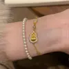 Plata Pura S925 Artesanía Italiana Estilo Vintage Pulido Calabaza Pulsera Moderna Versátil Estilo Lujo Ligero Pulsera de Calabaza 92