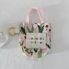 Bolsa para Auriculares Pequeña Fresca Floral Estilo Coreano Mini Diseño de Nicho Bolsa de Almacenamiento Anti-Caídas y Anti-Rozaduras Cubierta Protectora para Auriculares Bluetooth