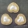 Fábrica directa de joyería de corazón de melocotón de aleación ropa tocado accesorios para el cabello accesorios de amor accesorios de perla de corazón de melocotón diy