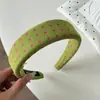 Diadema de Lunares Coloridos Dopamina Estilo Coreano de Verano, Accesorio de Lujo de Alta Gama para el Cabello para Mujer
