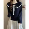 2026 Nuevo Suéter de Punto con Diseño de Encaje Dulce para Primavera y Otoño, Moda que Reduce la Edad, Suéter Base para Otoño e Invierno