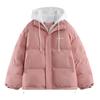 Ropa de algodón de dos piezas de invierno para mujer, nueva chaqueta holgada con relleno de algodón grueso, abrigo de pan para estudiantes de estilo coreano, comercio exterior