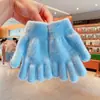 Guantes de Invierno de Dedos Completos Cálidos para Niños Niñas Estudiantes Escritura Lisos Lindos Color Puro Nuevos