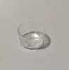 Fornecimento direto da fábrica Copo de vela aromática de vidro Suporte para vela Xícara de chá Copo de quatro pontas Material para vela DIY
