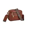 Amazon Nuevo Bolso Casual de PU para Mujer Todo Fósforo Bolso de Hombro Simple de Gama Alta Gran Capacidad Correa Ancha para el Hombro Bolso Cruzado de Moda