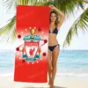Toalla de Playa con Insignia de Club de Equipo de Fútbol de Amazon Transfronterizo Microfibra Estampado de Playa Toalla de Baño Toalla de Secado Rápido
