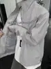 2026 Nueva Chaqueta de Patchwork Deconstruido de Primavera Otoño con Cuello Alto para Hombre Estilo Callejero de Alta Gama Ropa Exterior Americana Top al por Mayor
