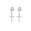 Colgante Cruz de Personalidad Transfronterizo Japonés y Coreano Acero Inoxidable Clip de Oreja sin Agujero para Oreja Pendientes Magnéticos Amazon AliExpress