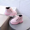 Botas Martin para Niños y Niñas, Nuevas Botas Cortas de Otoño 2026 para Niñas, Botas Amarillas para Bebé, Botas de Cuero Estilo Británico