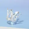 Adornos Decorativos para Hornear Pastel de Cumpleaños Infantil Corona Pequeña de Princesa Tocado Corona Pequeña de Dedo de Aleación de Diamante en Forma de Corazón