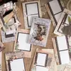 Poesía de Azúcar Papel Kraft Blanco Cuaderno Serie Carta Tiempo y Espacio Material de Decoración para Diario Collage Vintage 60 Hojas Incluidas