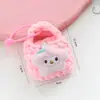 Funda de Punto Hecha a Mano de Dibujos Animados para Auriculares, Bolsa de Almacenamiento, Billetera Tejida, Llavero Colgante Encantador