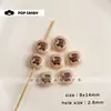 Cuentas Lindas con Forma de Bollo, Accesorios Pequeños de Oso, Cuentas Sueltas para Pulseras Hechas a Mano DIY, Dijes de Bolsa Impresos, Colgantes Decorativos, Cuentas para Joyería