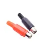 Conector Macho de Solda Plástico RCA Áudio e Vídeo de Fornecimento Direto Plugues Macho e Fêmea AV Tipo Solda Plug Lótus