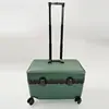 Distribución de Maletas de Carrito para Auxiliares de Vuelo, Maletas de Mano con Tapa Abatible para Pilotos, Bolsos de Mano Pequeños de Moda para Fotografía Masculina