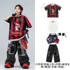 Ropa de moda para niños de street dance hip-hop estilo callejero para niños actuación en escenario hip-hop para niños atuendo de actuación para batería moderno
