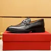 1:1 Etiqueta y Caja Originales Zapatos de Vestir de Cuero Genuino, Piel de Vaca de Primera Capa, Tacón Bajo, Suela de Goma, Punta Redonda, Mocasines sin Cordones