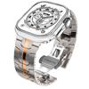 Para apple watch apple watch10 ultra2 pulseira de liga de titânio iwatch aço inoxidável homem de ferro