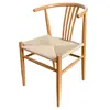 Cadeira Y Cadeira de Jantar Nórdica Cadeira de Madeira com Encosto para Casa Cadeira de Grande Tutor Chinês Cadeira de Chá Madeira Maciça Simples Rattan Trançado Braço Cadeira de Chá