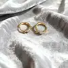 Brincos de Nó de Corda Dourados para Mulheres, Design de Nicho de Luxo Leve, Temperamento Único de Alta Qualidade, Presilhas de Orelha Únicas, Acessórios de Orelha, Novo Estilo Quente 2026