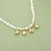 Chapado Eléctrico Oro Verdadero 18K Estrella Luna Mariposa Lisa Mini Colgante DIY Pendientes Collar Joyería Semi-terminada Combinación