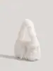 Bolsa de Felpa Linda Estilo Francés con Lazo de Alto Valor Estético, Bolso Peludo Versátil de Hombro y de Mano Estilo Hada