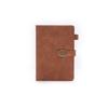 Libreta de piel de oveja tamaño A5, tamaño duro, con hebilla de flores, personalizable, con logotipo empresarial, venta al por mayor.