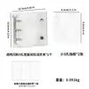 Libro de Almacenamiento de Hojas Sueltas para Uñas Portátil de Moda Tarjeta de Exhibición Transparente de PVC para Colección de Arte de Uñas Planificador Mini de 3 Agujeros con Doble Botón