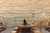 Papel Tapiz de Pared de Loess con Textura de Barro y Paja Estilo Retro Granja Rústica Nostálgica Bed and Breakfast Revestimiento de Pared Papel Tapiz para Restaurante Hunan de Barbacoa