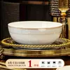 Modelo Nuevo 2026 Cuenco de Arroz de Cerámica para Uso Doméstico, Cuenco de Cerámica de Alta Temperatura Lujo Ligero Jingdezhen, Plato, Palillos y Plato para Huesos, Vajilla para Inauguración de Casa