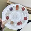 Pulseras de Cuentas Dulces y Frescas para Hacer Tú Mismo, Pulseras de Cristal de Nicho Hechas a Mano con Cuentas, Pulseras de Cristal Natural de Cristal de Fresa