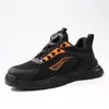 Zapatos de Protección Laboral Blue Seagull Shield Verano para Hombre Transpirables Ligeros Resistentes al Desgaste Zapatos de Seguridad Anti-Impactos y Anti-Perforación que no te Cansarán después de Estar de Pie por Mucho Tiempo