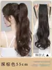 Peruca Grande Ondulada com Presilha e Amarração para Mulheres, Suave e Natural, Leve e Fofa, Aplique de Cabelo Cacheado Médio-Longo Realista