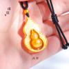 Accesorios de oro de arena de Vietnam de larga duración sin decoloración para manualidades, colgante de collar de calabaza de la suerte giratorio Baifu, Fu Lu doble completo para mujer