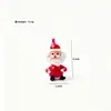 Adorno de cristal de Papá Noel, accesorio de decoración de escena navideña de cristal, adorno de escritorio, regalo, pieza decorativa