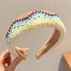 Parche de Flequillo de Hilo Tejido, Parche Mágico para el Cabello, Diadema para Lavarse la Cara, Diadema para Mujer, Herramienta para Ordenar el Cabello, Parche Adhesivo