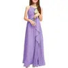 Vestido Infantil Grande Infantil Longo Estudante Coro Orquestra Performance Vestido de Festa Cetim Tocar Piano Vestido Infantil
