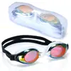 Gafas de natación profesionales unisex de silicona de alta definición, ajuste suave, a prueba de fugas, disponibles para venta al por mayor transfronteriza y personalización