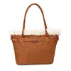 Casual, Simples, Personalizada, Bolsa de Grande Capacidade, Novo Estilo da Moda, Bolsa de Ombro Texturizada, Bolsa Tote Feminina Inverno 2026