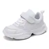Tenis blancos para niño Jioop, zapatillas deportivas blancas de malla para niña, tenis para niños para actuaciones de kínder, para niños mayores