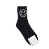 Calcetines Coreanos con Seda Brillante y Caras Sonrientes Grandes, Coloridos Calcetines Casuales Nuevos para Otoño e Invierno para Mujer, Calcetines de Algodón de Cintura Media, Estilo Deportivo Universitario