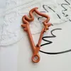Llavero DIY de Aleación de Zinc con Temática de Helado, Colgante para Bolso, Versión de Color Duradero Electroplateado, con Resorte y Abrible