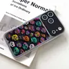 Design de Caveira Colorida Adequado para iPhone 17 Pro Max Capa de Celular Dois em Um, Apple 16 Nicho Geração 15 Capa Macia