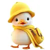 Venta caliente transfronteriza compañero de coche pato amarillo colgante acrílico Navidad hogar mochila llavero accesorios listado