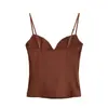 Comercio Exterior Al Por Mayor Otoño Nuevo Estilo Europeo y Americano Elegantes Moldeadores Tops de Tirantes para Mujer 1355457