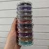 Conjunto de 10 cores de fio de algodão esfregado à mão estilo Xizang atacado Estrela Vajra Lua Bodhi cordão de borla não elástico corda colorida pulseira de contas de Buda