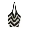 Bolsa Tote de Gran Capacidad Bolsa Tejida Bolso de Hombro de Verano Bolso Tejido Hecho a Mano para Mujer Nuevo Bolso de Playa para Vacaciones