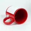Color del fabricante patrón de copa de ángulo recto impresión diy taza para el hogar taza de cerámica taza de cerámica
